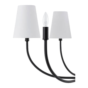   Modern European furniture - White Cotton Shade Chandelier - www.oroa.com | Oroa.com