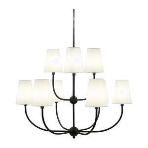   Modern European furniture - White Cotton Shade Chandelier - www.oroa.com | Oroa.com