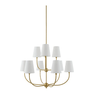   Modern European furniture - White Cotton Shade Chandelier - www.oroa.com | Oroa.com