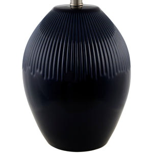   Modern European furniture - Ceramic Pleated Linen Table Lamp - www.oroa.com | Oroa.com