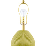Modern European furniture - Ceramic Pleated Linen Table Lamp - www.oroa.com