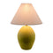 Modern European furniture - Ceramic Pleated Linen Table Lamp - www.oroa.com