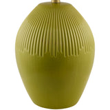 Modern European furniture - Ceramic Pleated Linen Table Lamp - www.oroa.com