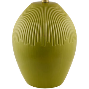  Modern European furniture - Ceramic Pleated Linen Table Lamp - www.oroa.com | Oroa.com