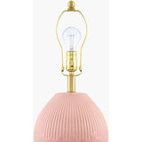 Modern European furniture - Ceramic Pleated Linen Table Lamp - www.oroa.com