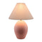 Modern European furniture - Ceramic Pleated Linen Table Lamp - www.oroa.com