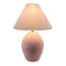 Modern European furniture - Ceramic Pleated Linen Table Lamp - www.oroa.com