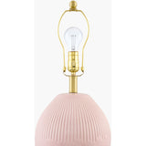 Modern European furniture - Ceramic Pleated Linen Table Lamp - www.oroa.com