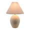 Modern European furniture - Ceramic Pleated Linen Table Lamp - www.oroa.com