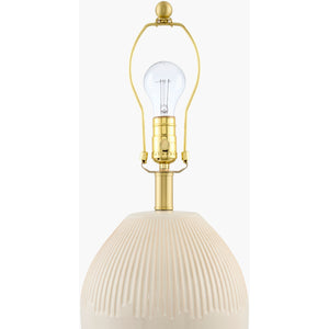   Modern European furniture - Ceramic Pleated Linen Table Lamp - www.oroa.com | Oroa.com