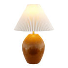 Modern European furniture - Ceramic Pleated Linen Table Lamp - www.oroa.com