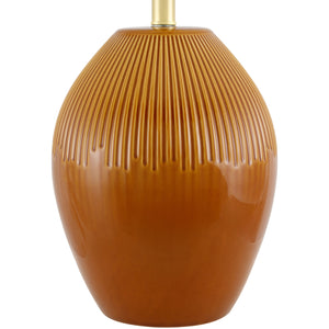   Modern European furniture - Ceramic Pleated Linen Table Lamp - www.oroa.com | Oroa.com