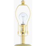 Modern European furniture - Ceramic Pleated Linen Table Lamp - www.oroa.com