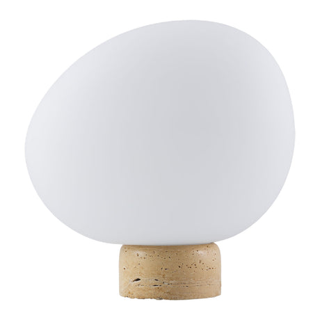   Modern European furniture - Travertine Base Table Lamp - www.oroa.com | Oroa.com