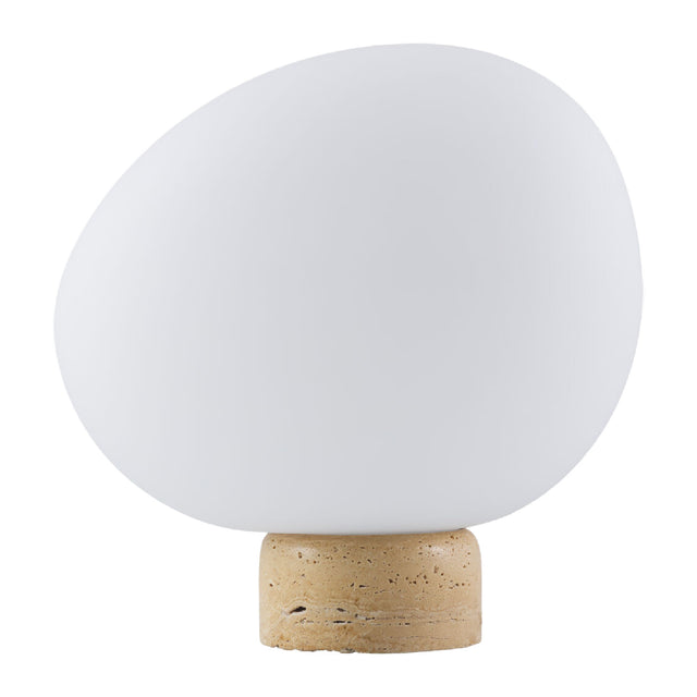 Modern European furniture - Travertine Base Table Lamp - www.oroa.com