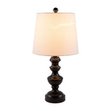 Modern European furniture - Black Iron Linen Table Lamp - www.oroa.com