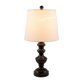 Modern European furniture - Black Iron Linen Table Lamp - www.oroa.com