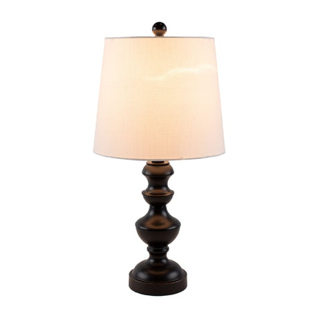   Modern European furniture - Black Iron Linen Table Lamp - www.oroa.com | Oroa.com
