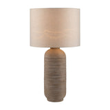 Modern European furniture - Beige Linen Ceramic Table Lamp - www.oroa.com