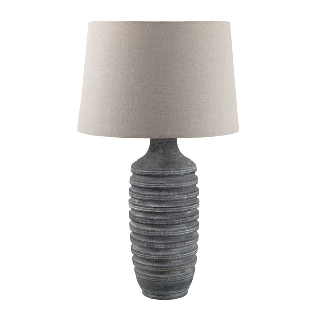 Modern European furniture - Gray Linen Accent Table Lamp L - www.oroa.com