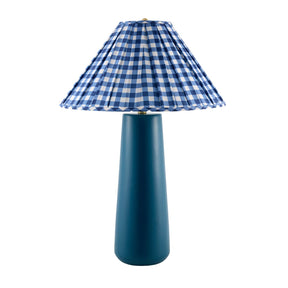 Modern European furniture - Blue Linen Accent Table Lamp - www.oroa.com