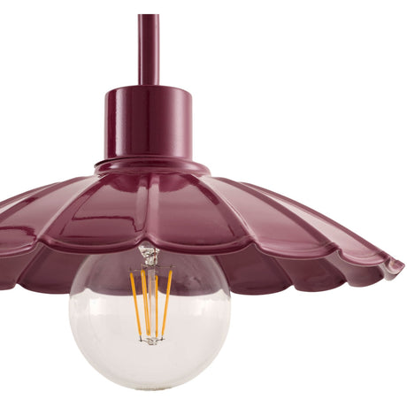 Modern European furniture - Scalloped Metal Shade Wall Lamp - www.oroa.com