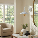 Modern European furniture - Scalloped Metal Shade Wall Lamp - www.oroa.com