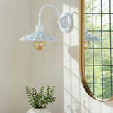 Modern European furniture - Scalloped Metal Shade Wall Lamp - www.oroa.com