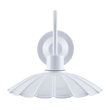 Modern European furniture - Scalloped Metal Shade Wall Lamp - www.oroa.com