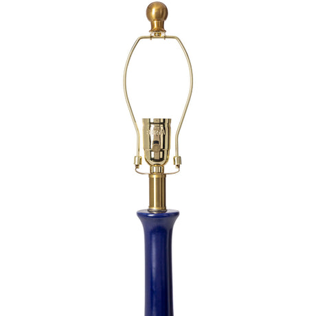 Modern European furniture - Blue Linen Ceramic Table Lamp - www.oroa.com