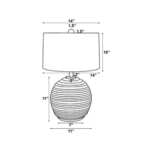   Modern European furniture - Natural Acacia Accent Table Lamp - www.oroa.com | Oroa.com