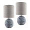 Modern European furniture - Textured Round Base Table Lamps (2) - www.oroa.com