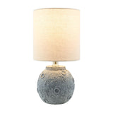 Modern European furniture - Textured Round Base Table Lamps (2) - www.oroa.com