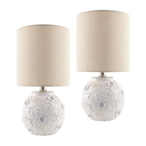   Modern European furniture - Textured Round Base Table Lamps (2) - www.oroa.com | Oroa.com