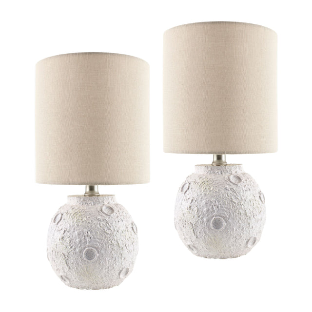 Modern European furniture - Textured Round Base Table Lamps (2) - www.oroa.com