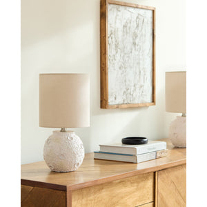   Modern European furniture - Textured Round Base Table Lamps (2) - www.oroa.com | Oroa.com