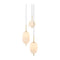 Modern European furniture - 3-Light White Glass Chandelier - www.oroa.com