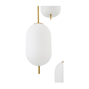   Modern European furniture - 3-Light White Glass Chandelier - www.oroa.com | Oroa.com