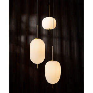  Modern European furniture - 3-Light White Glass Chandelier - www.oroa.com | Oroa.com