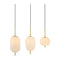 Modern European furniture - 3-Light White Glass Chandelier - www.oroa.com