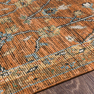   Hand-Knotted Fringed Wool Carpet | Oroa.com