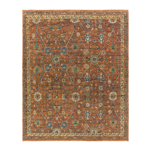  Hand-Knotted Fringed Wool Carpet | Oroa.com