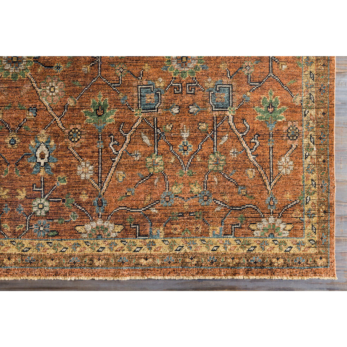   Hand-Knotted Wool Table Runner | Oroa.com
