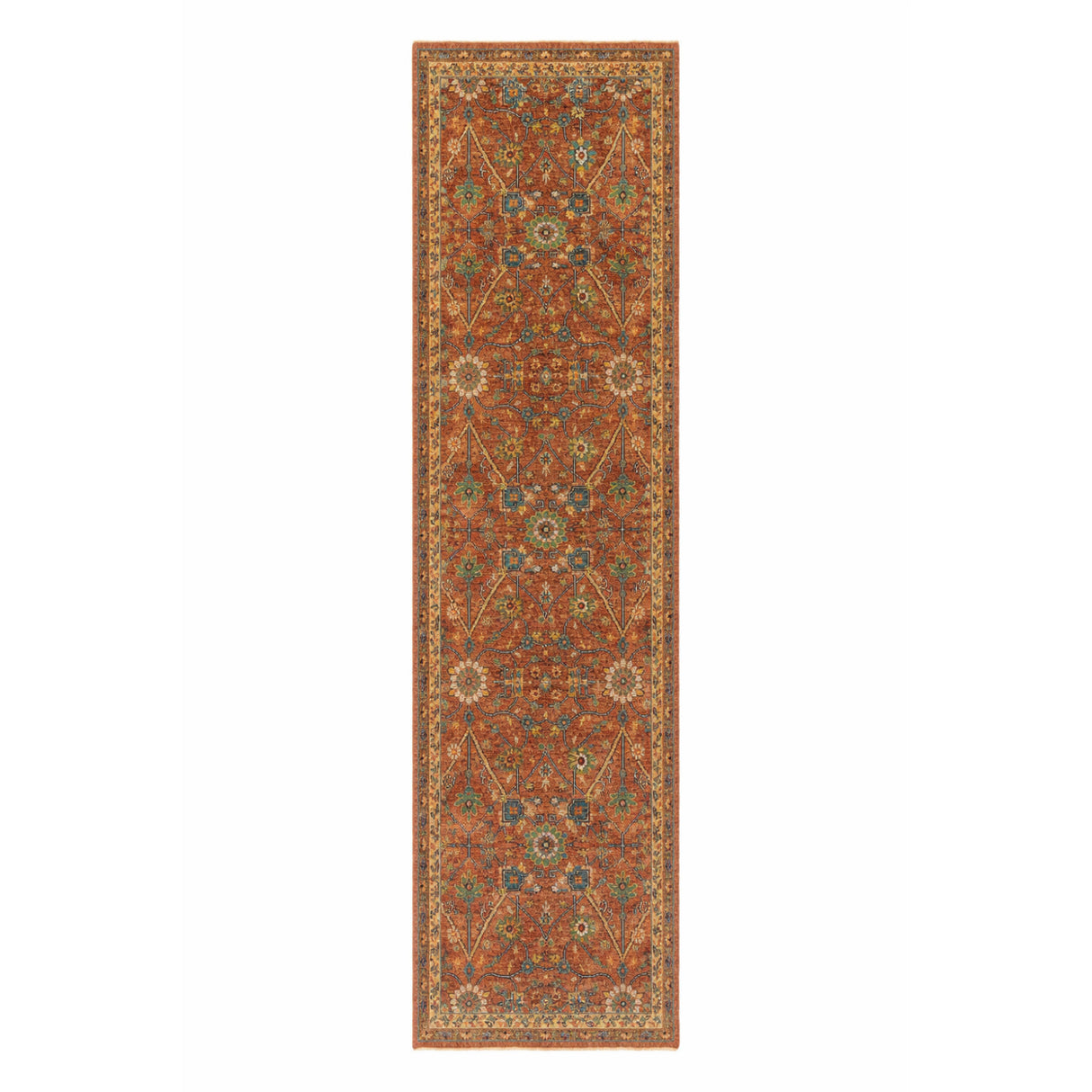   Hand-Knotted Wool Table Runner | Oroa.com