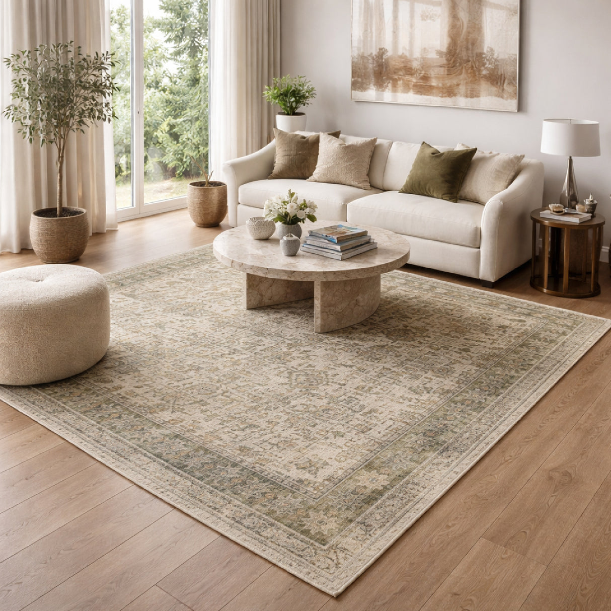   Hand-Knotted Wool Fringed Carpet | Oroa.com