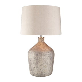 Modern European furniture - Distressed Taupe Glass Table Lamp - www.oroa.com