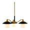 Modern European furniture - Black Iron 3-Light Chandelier - www.oroa.com