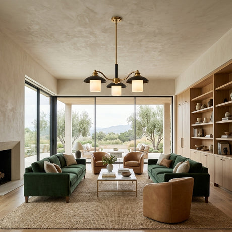   Modern European furniture - Black Iron 3-Light Chandelier - www.oroa.com | Oroa.com