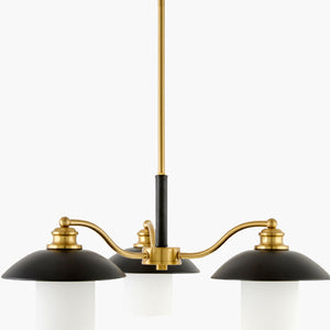   Modern European furniture - Black Iron 3-Light Chandelier - www.oroa.com | Oroa.com