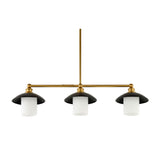 Modern European furniture - Black Iron 3-Light Chandelier - www.oroa.com